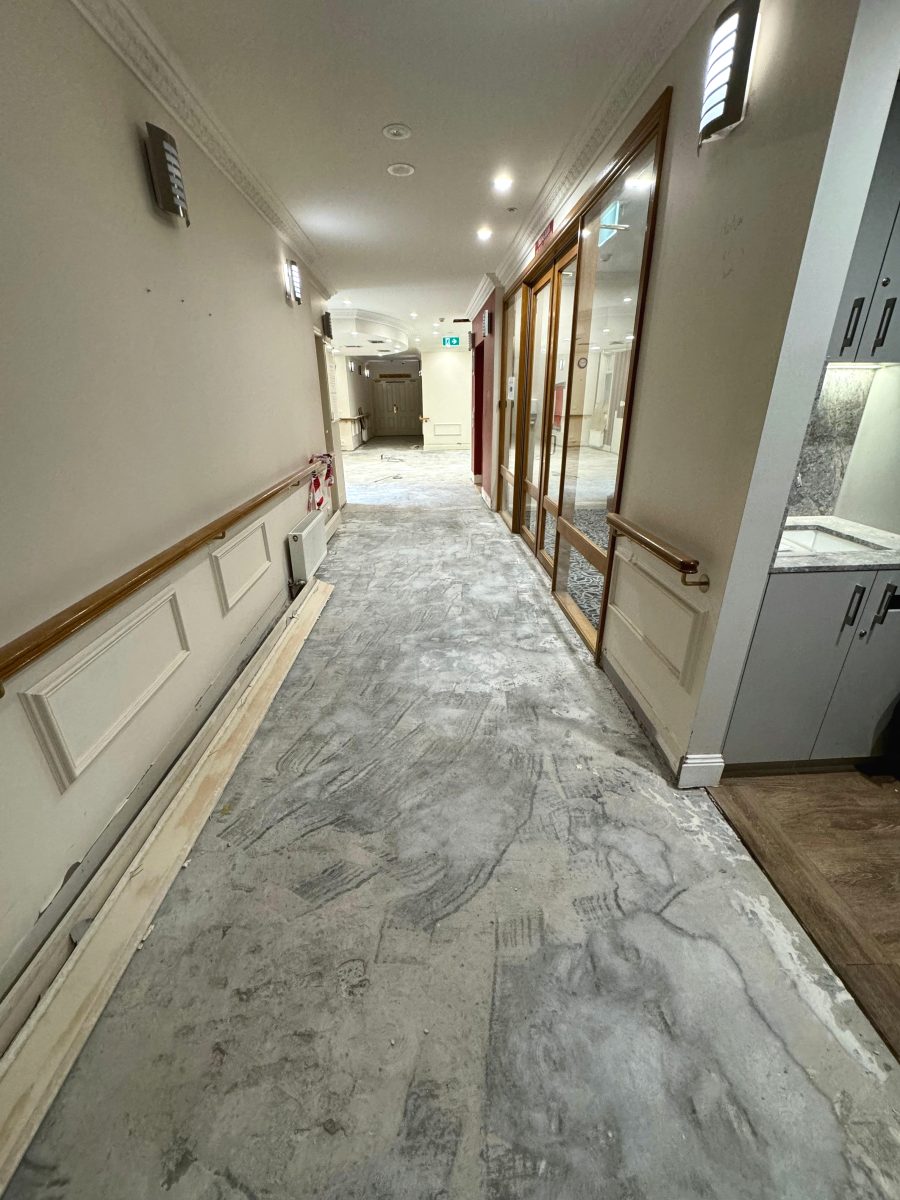 Commercial interior after strip-out