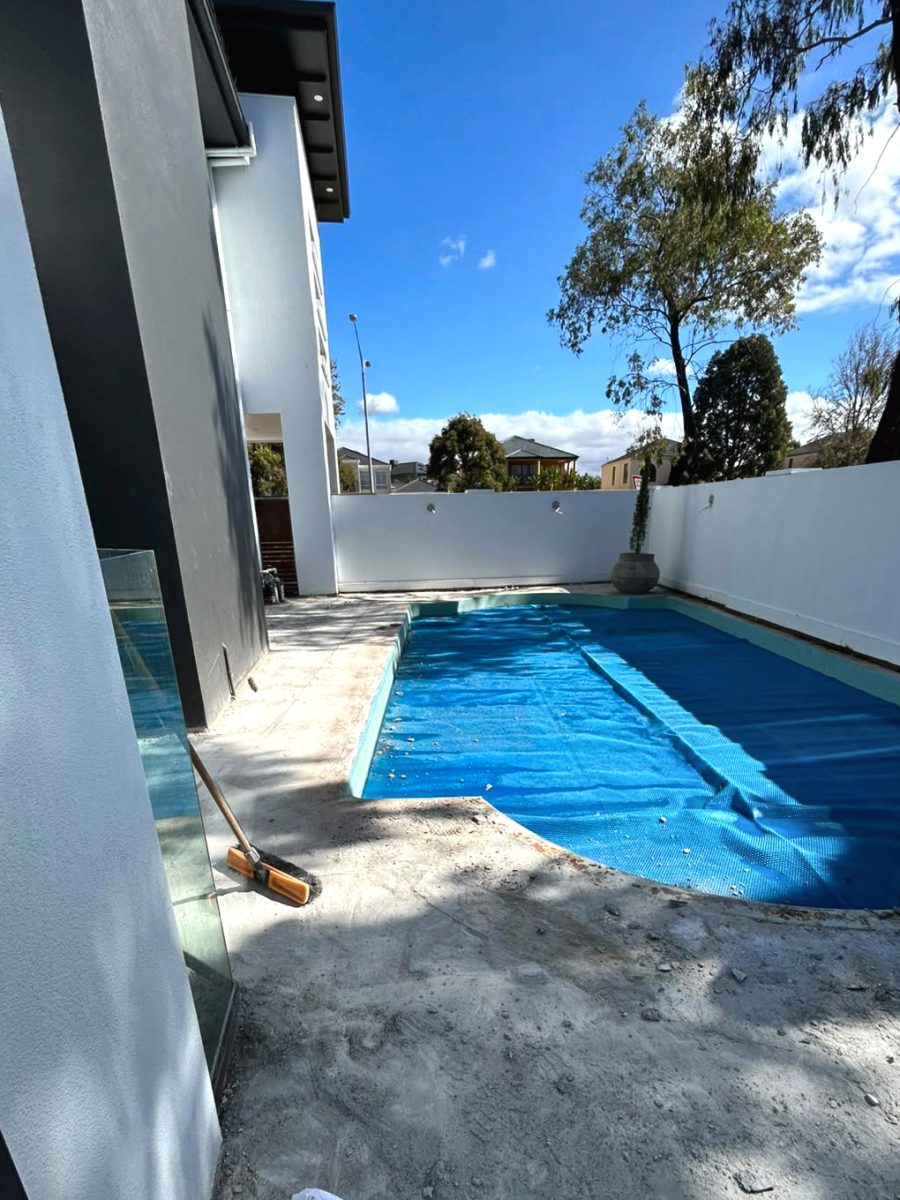 Concrete after removal